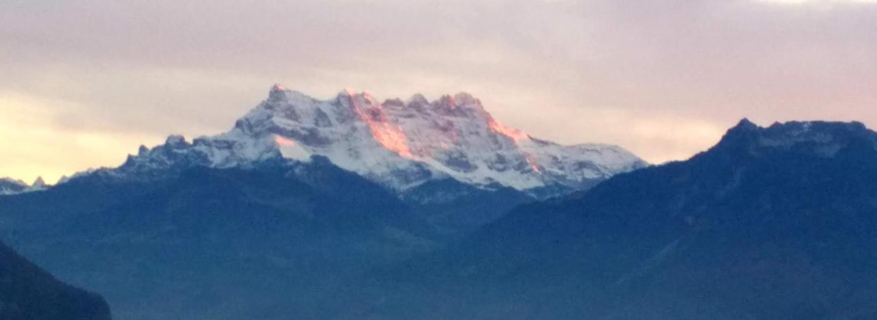 Alpine Apartment Villeneuve Bagian luar foto